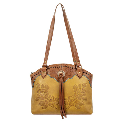 American West Texas Rose Zip Top Tote