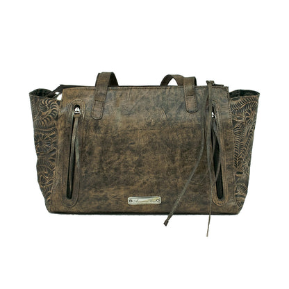 American West Navajo Soul Zip Top Tote with Conceal Carry Pocket on Back