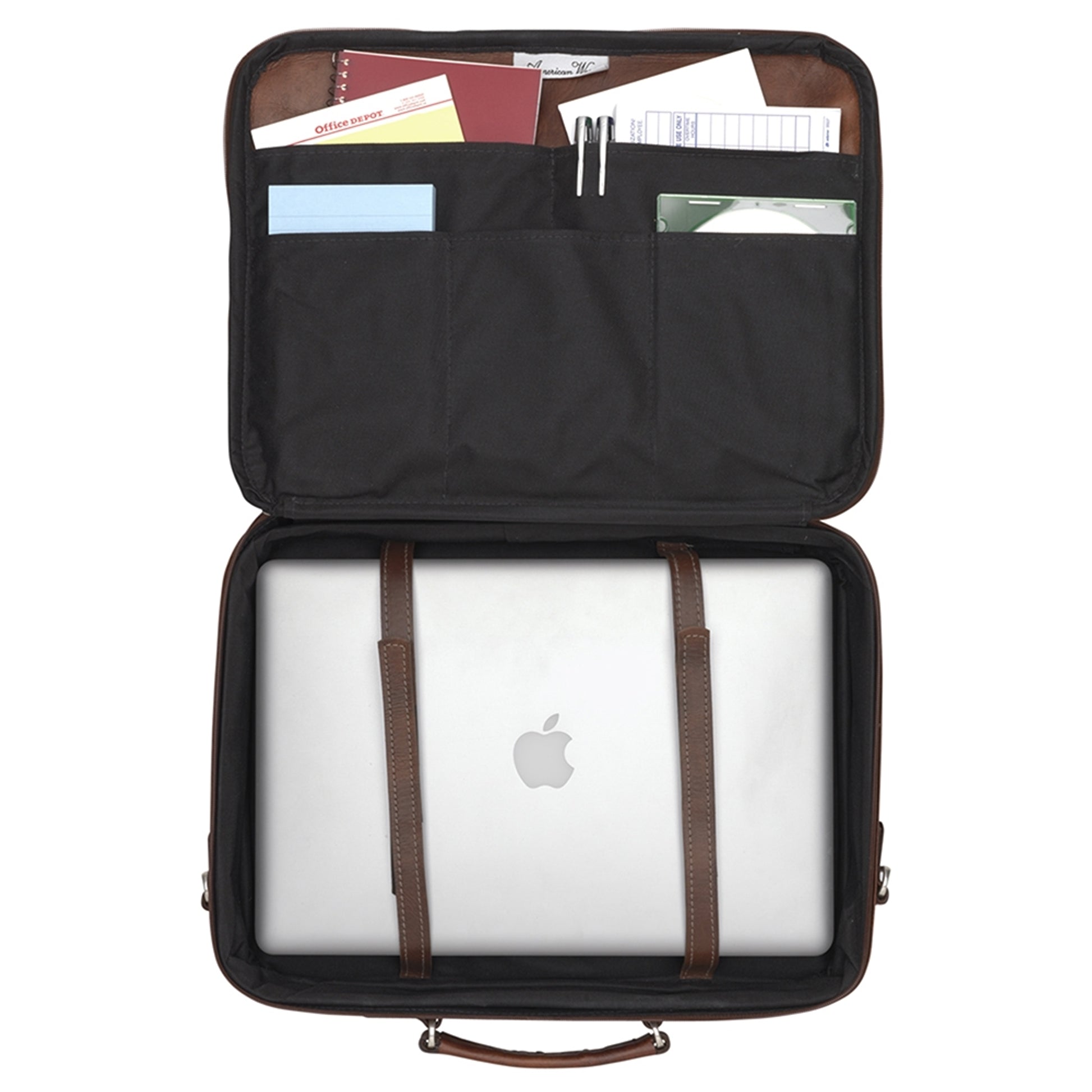 American West Classic Travel Laptop Briefcase