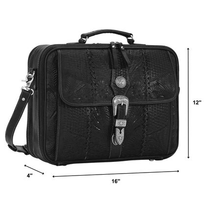 American West Classic Travel Laptop Briefcase