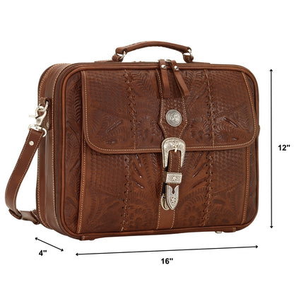 American West Classic Travel Laptop Briefcase