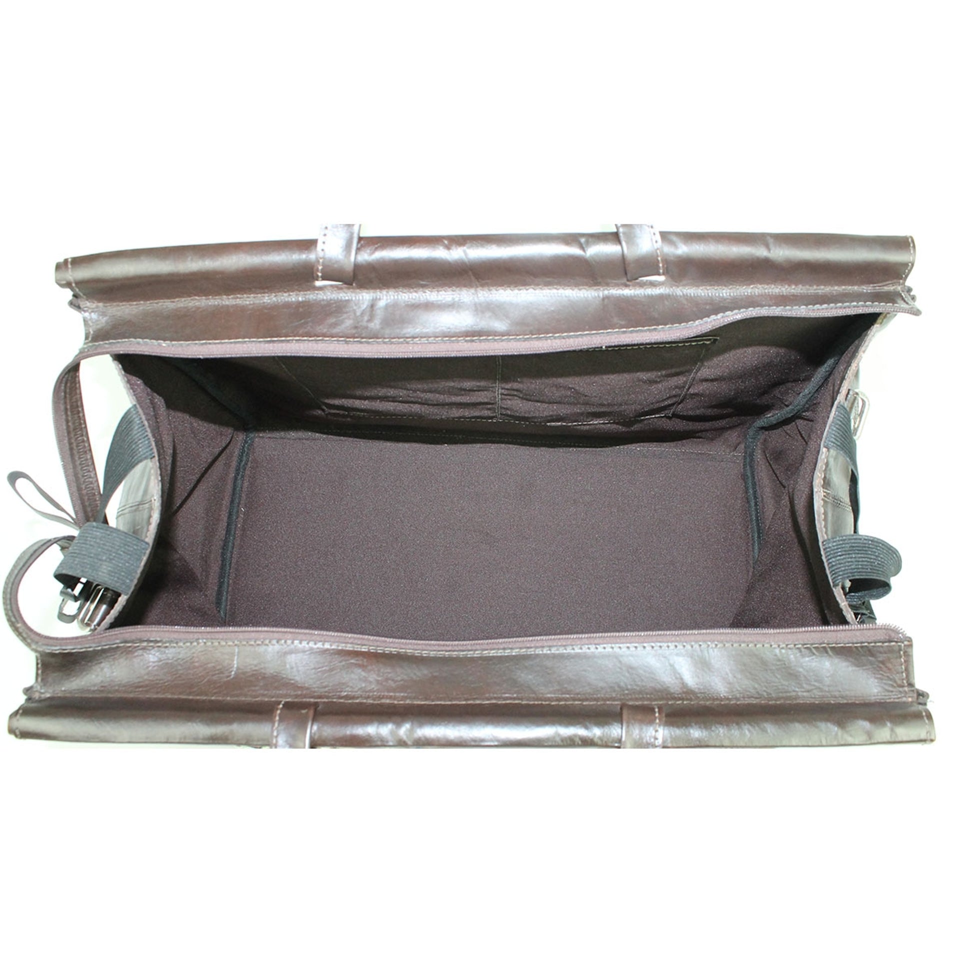 American West Cowtown Zip-Top Duffel Bag with Hair-On Hide