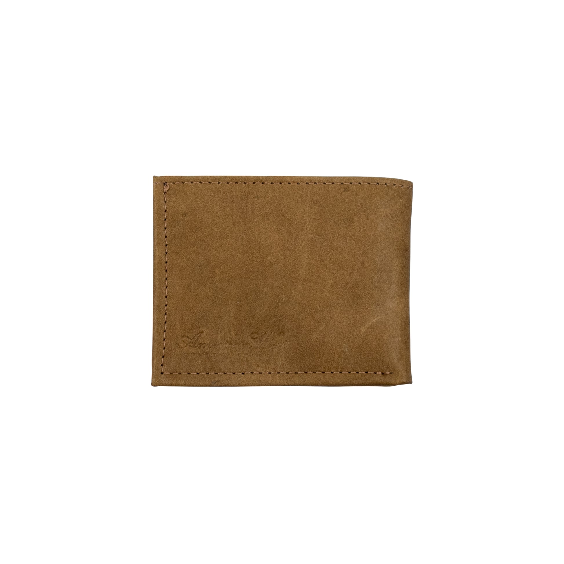 American West Waxed Leather Mens Bi-Fold Wallet