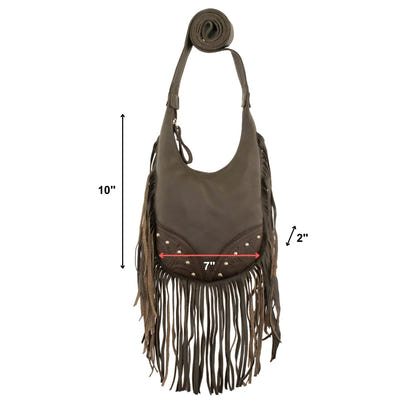 American West Fringed Cowgirl Crossbody with Fringe