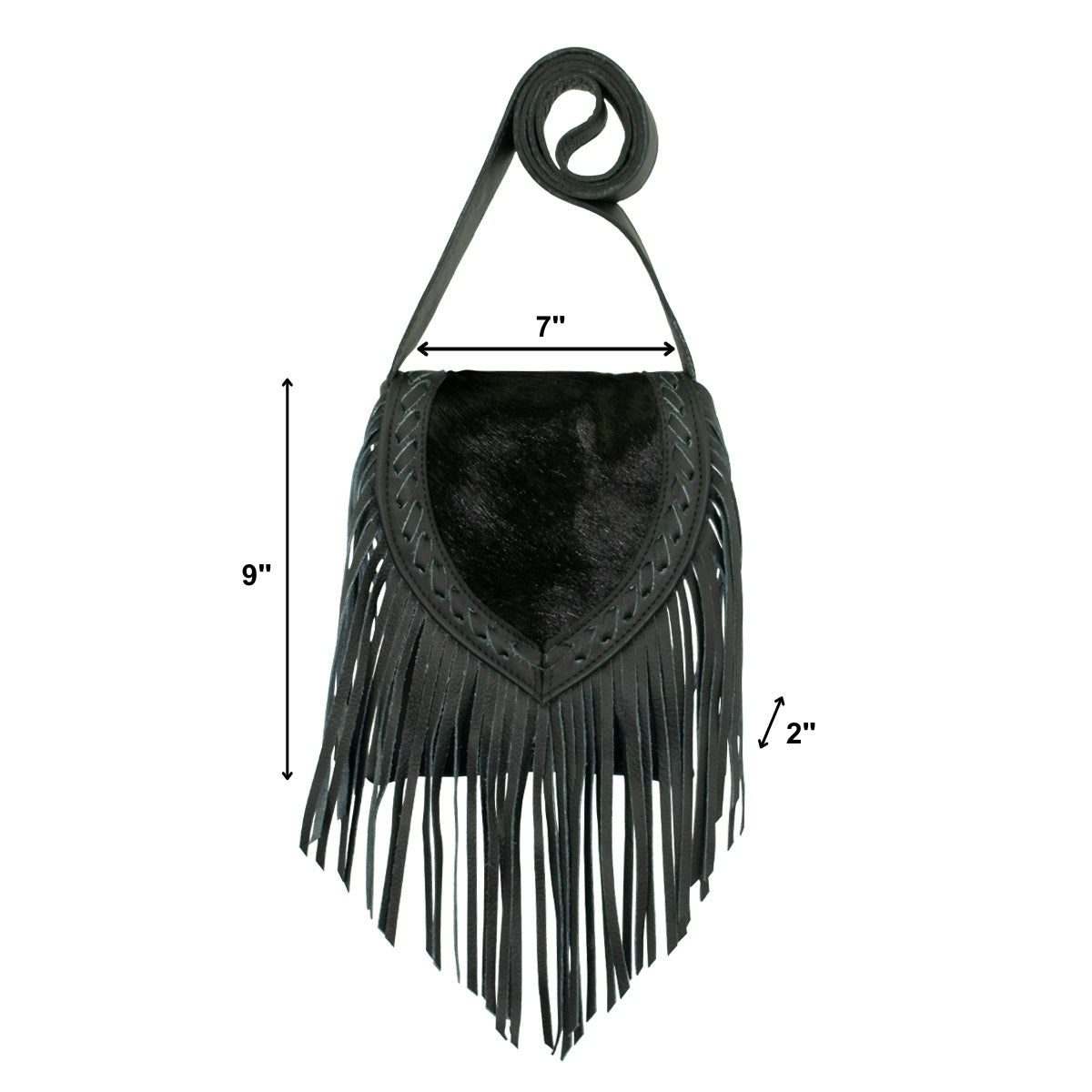 American West Fringed Cowgirl Crossbody with Fringe
