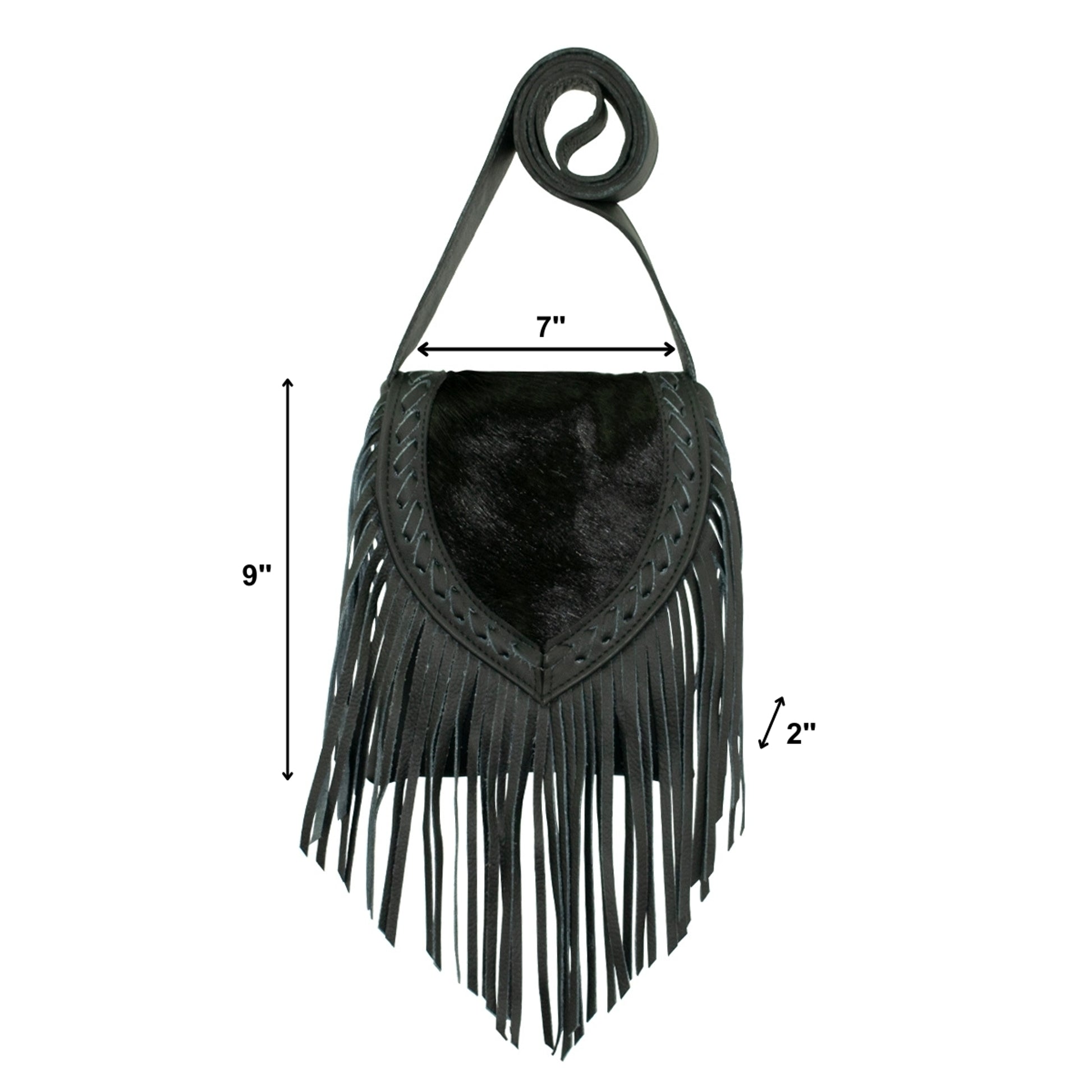 American West Fringed Cowgirl Crossbody with Fringe