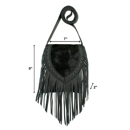 American West Fringed Cowgirl Crossbody with Fringe