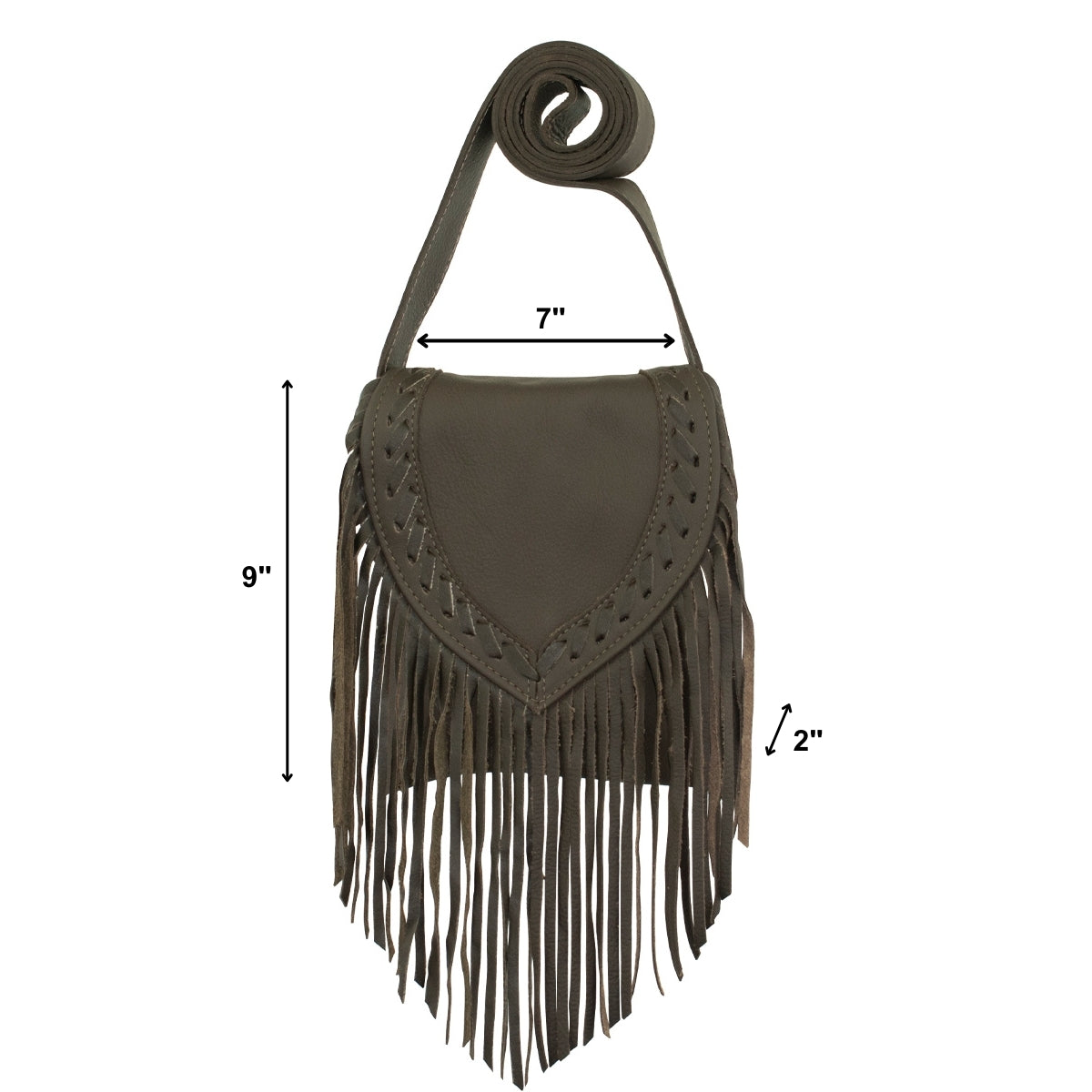American West Fringed Cowgirl Crossbody with Fringe