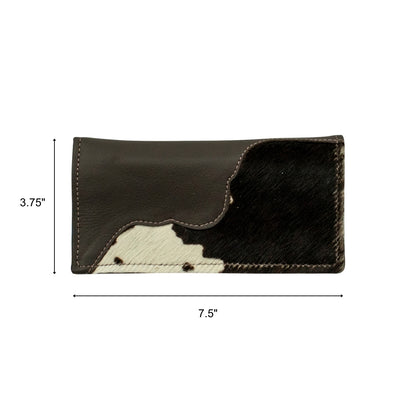 American West Mens Rodeo Wallet with Hair-On Hide