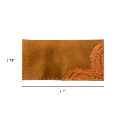American West Waxed Leather Mens Rodeo Wallet