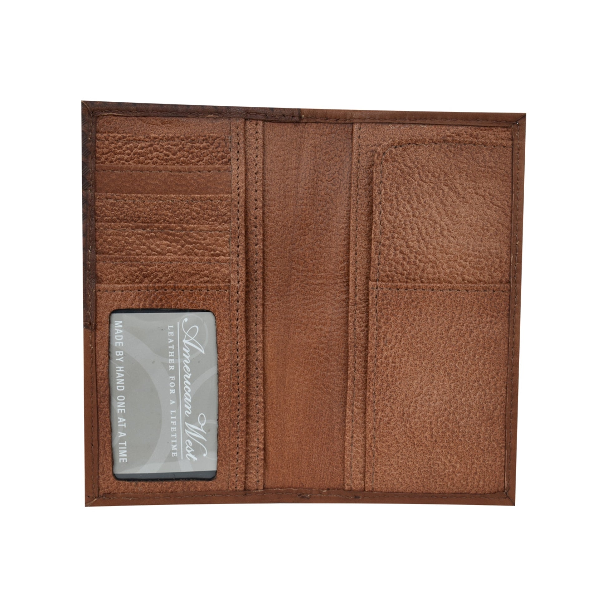 American West Waxed Leather Mens Rodeo Wallet