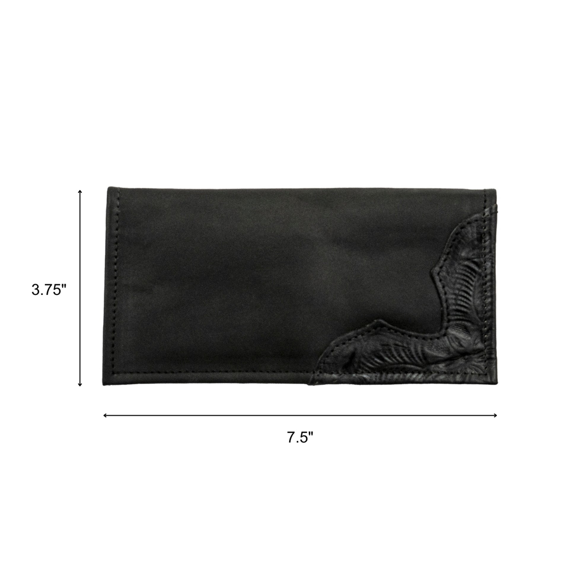 American West Waxed Leather Mens Rodeo Wallet
