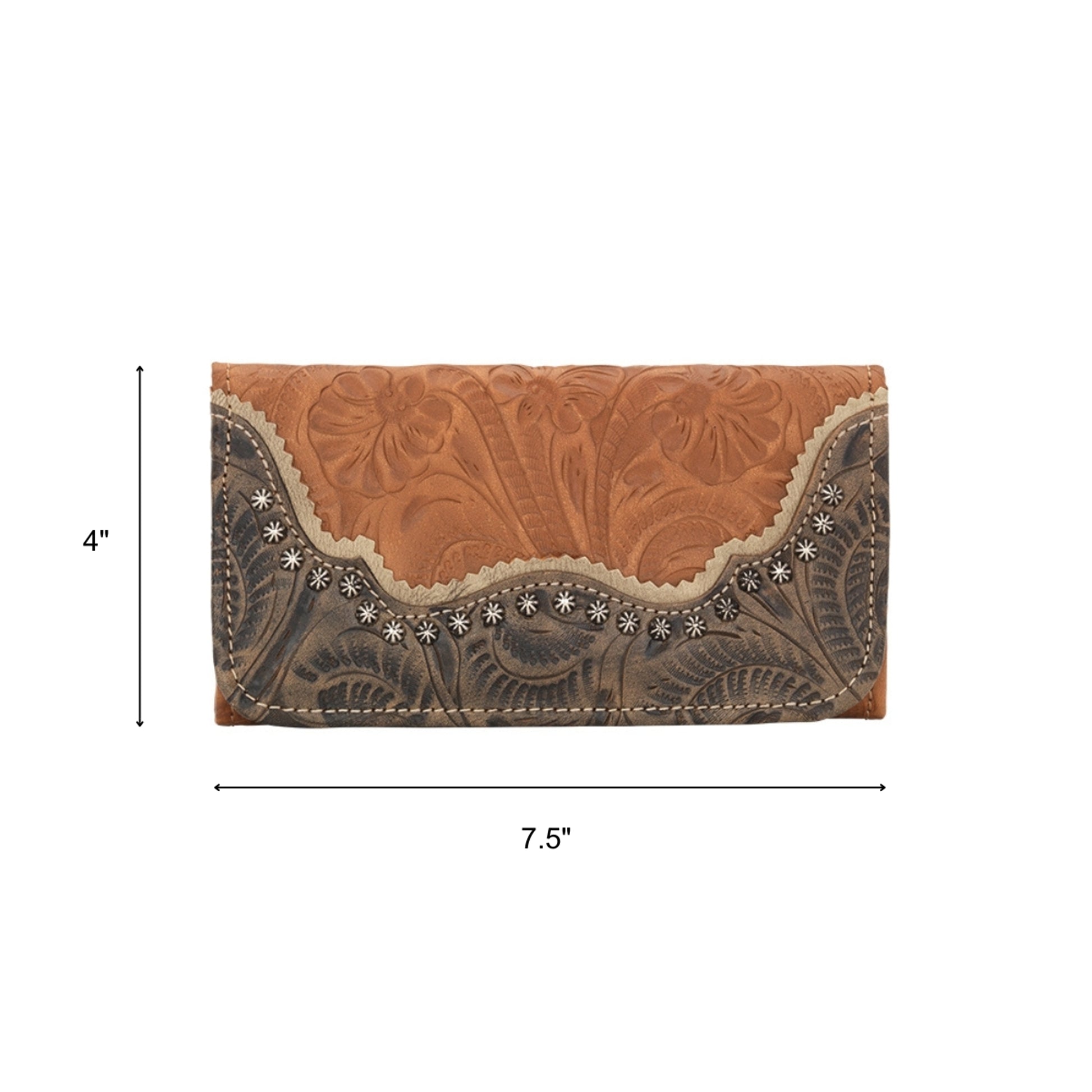 American West Saddle Ridge Ladies Tri-Fold Wallet