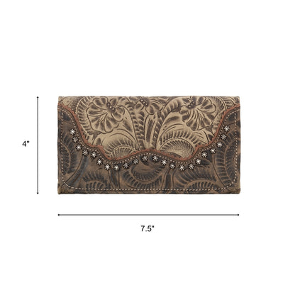 American West Saddle Ridge Ladies Tri-Fold Wallet