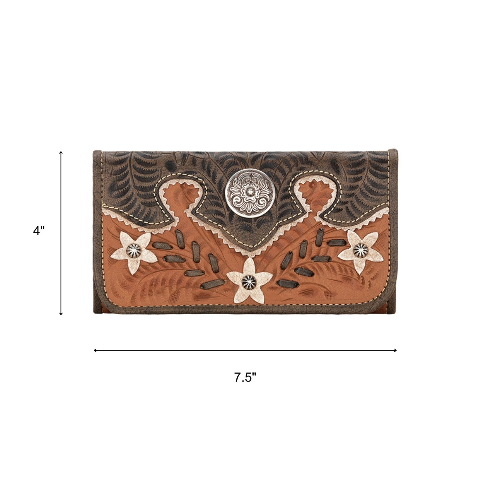 American West Desert Wildflower Tri-Fold Wallet