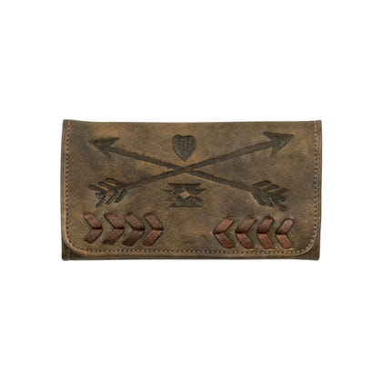 American West Freindship Arrows Tri-Fold Wallet