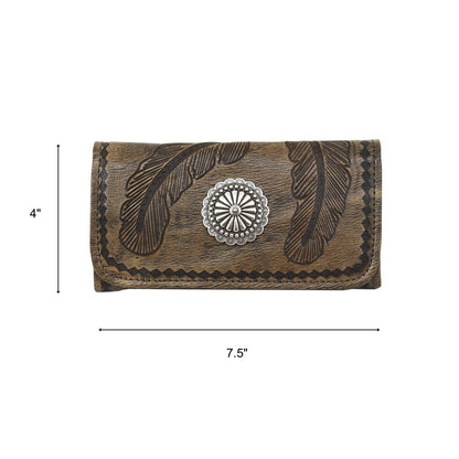 American West Sacred Bird Tri-Fold Wallet