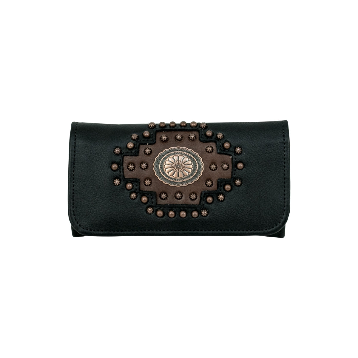 American West Midnight Copper Tri-Fold Wallet