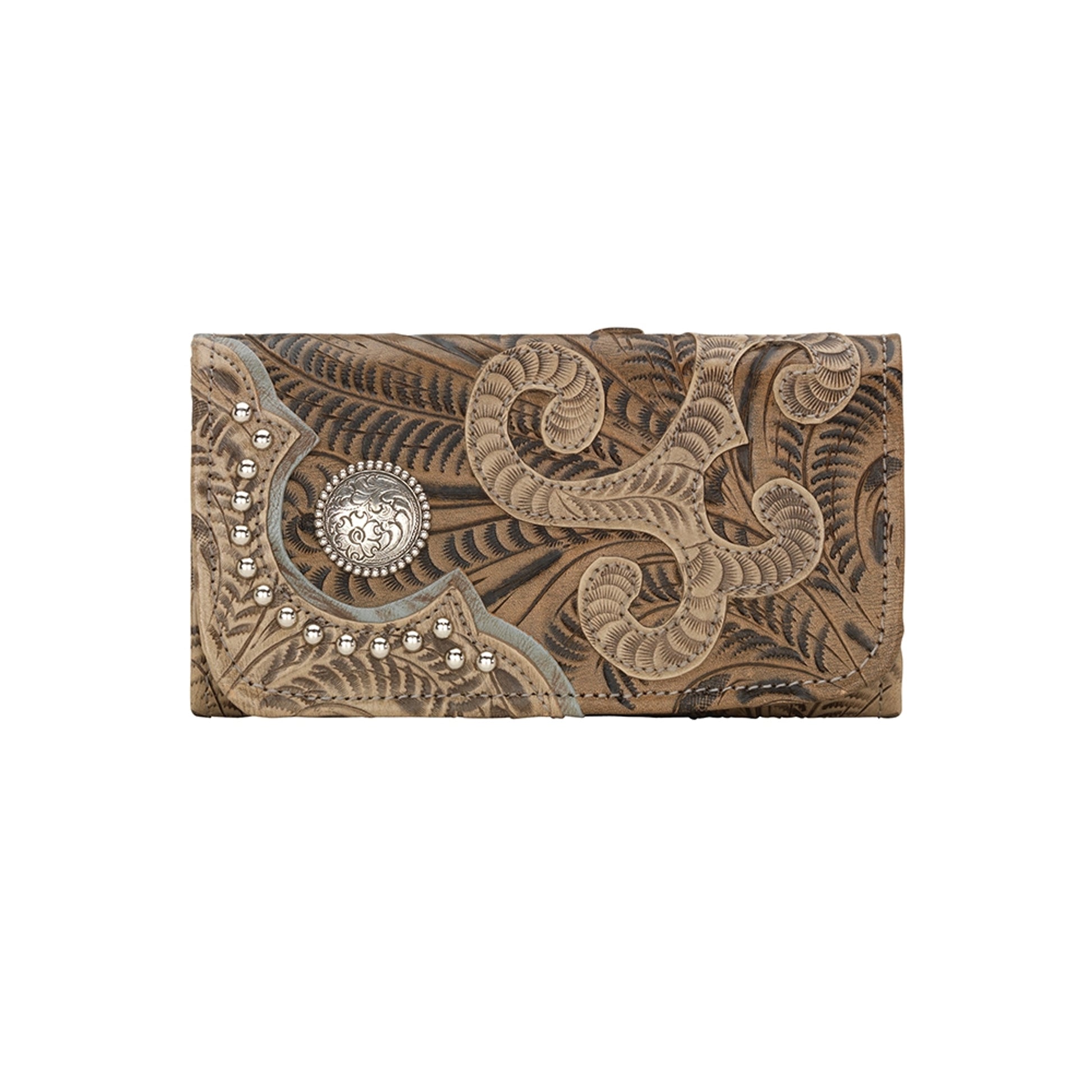 American West Annie's Secret Ladies Tri-Fold Wallet