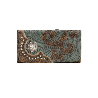 American West Annie's Secret Ladies Tri-Fold Wallet