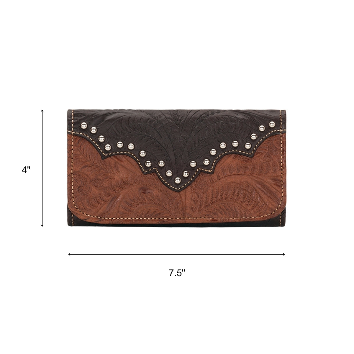 American West Ladies Annie's Secret Tri-Fold Wallet