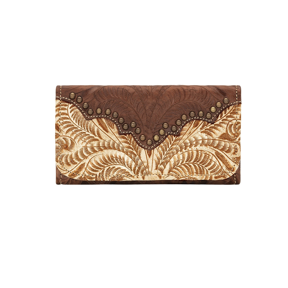 American West Ladies Annie's Secret Tri-Fold Wallet
