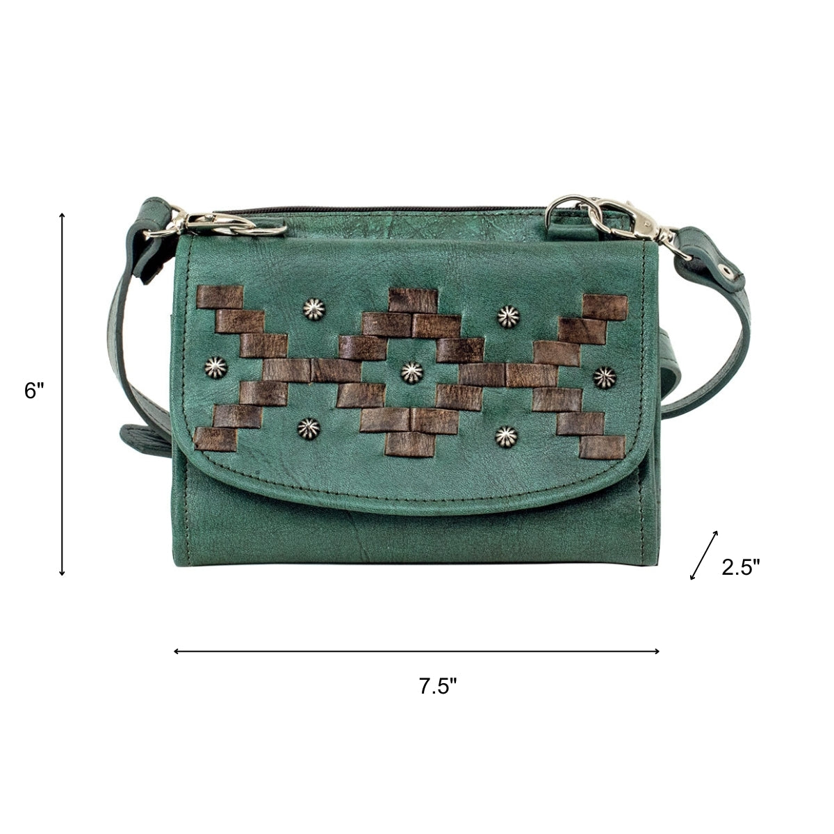 American West Tribal Weave Crossbody Bag/Wallet