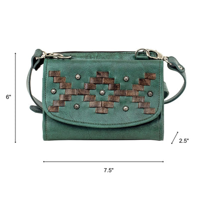 American West Tribal Weave Crossbody Bag/Wallet