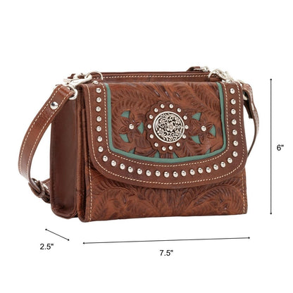 American West Lady Lace Small Crossbody Bag/Wallet