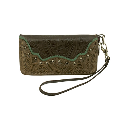 American West Saddle Ridge Ladies Zip Around Wallet