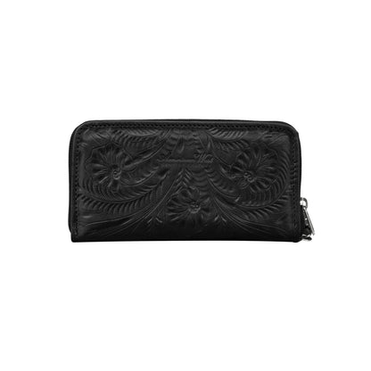 American West Ladies Zip-Around Wallet with Wrist Strap