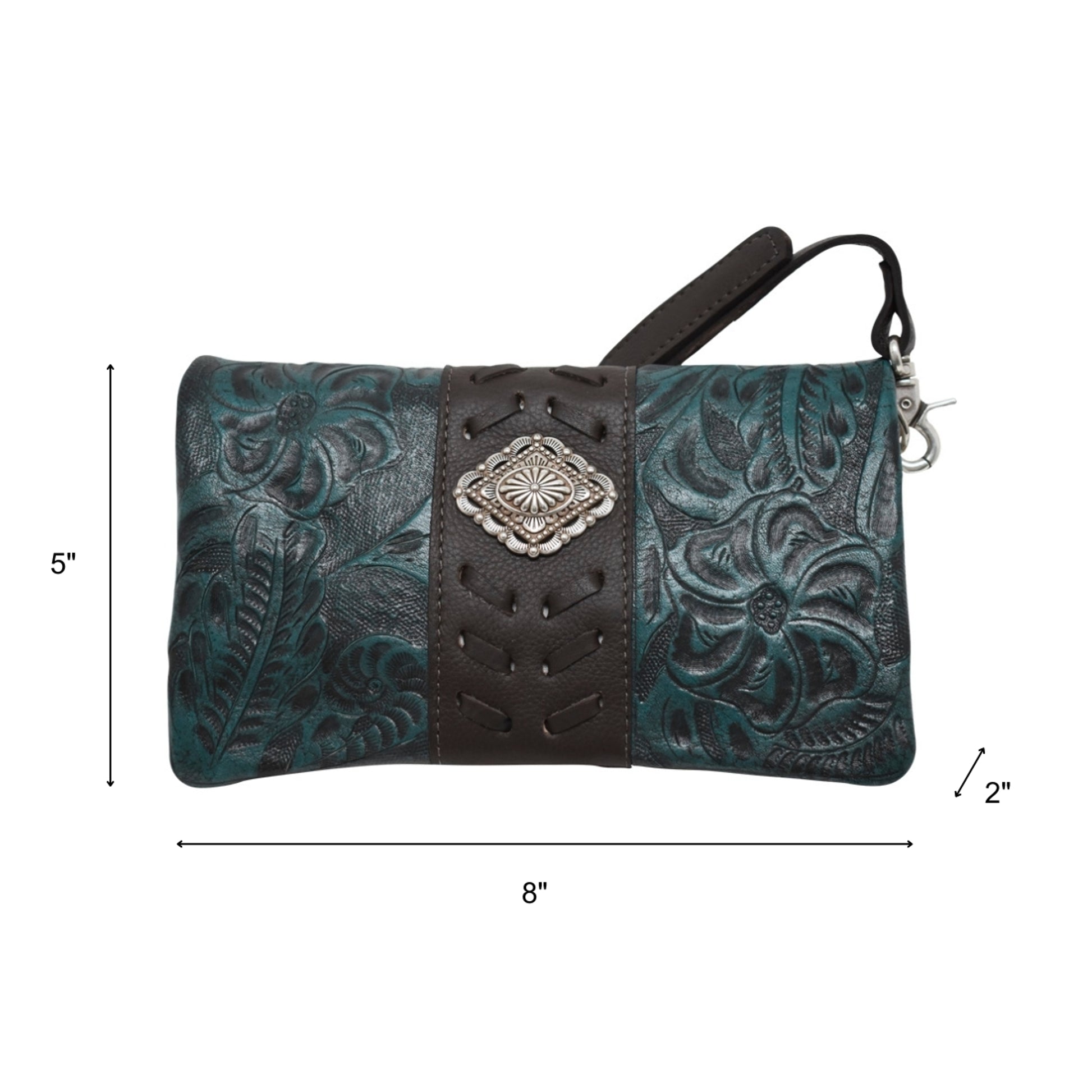 American West Grab and Go Crossbody Foldover Wallet/Crossbody