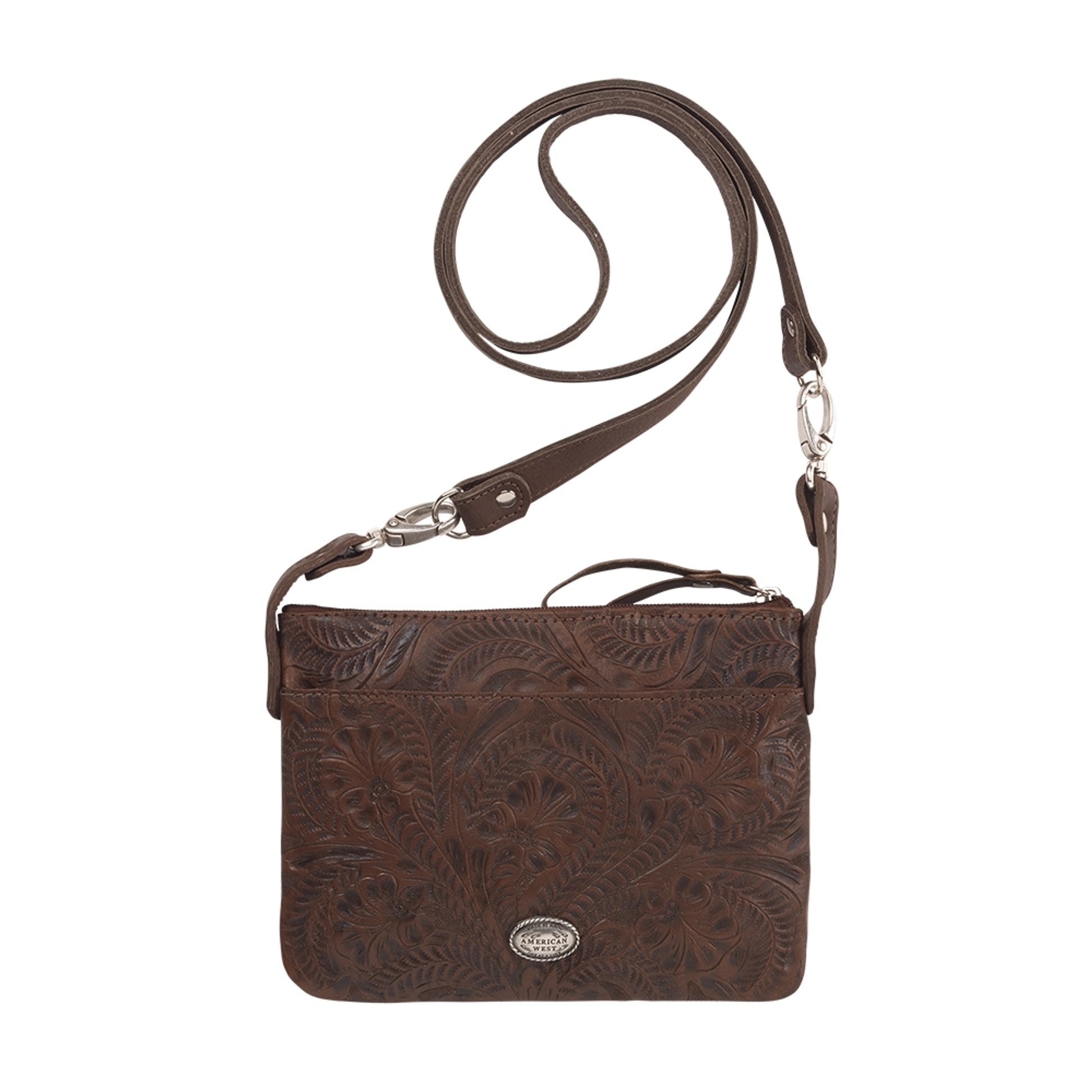 American West Trail Rider Crossbody/Hip Bag with Detachable Stap