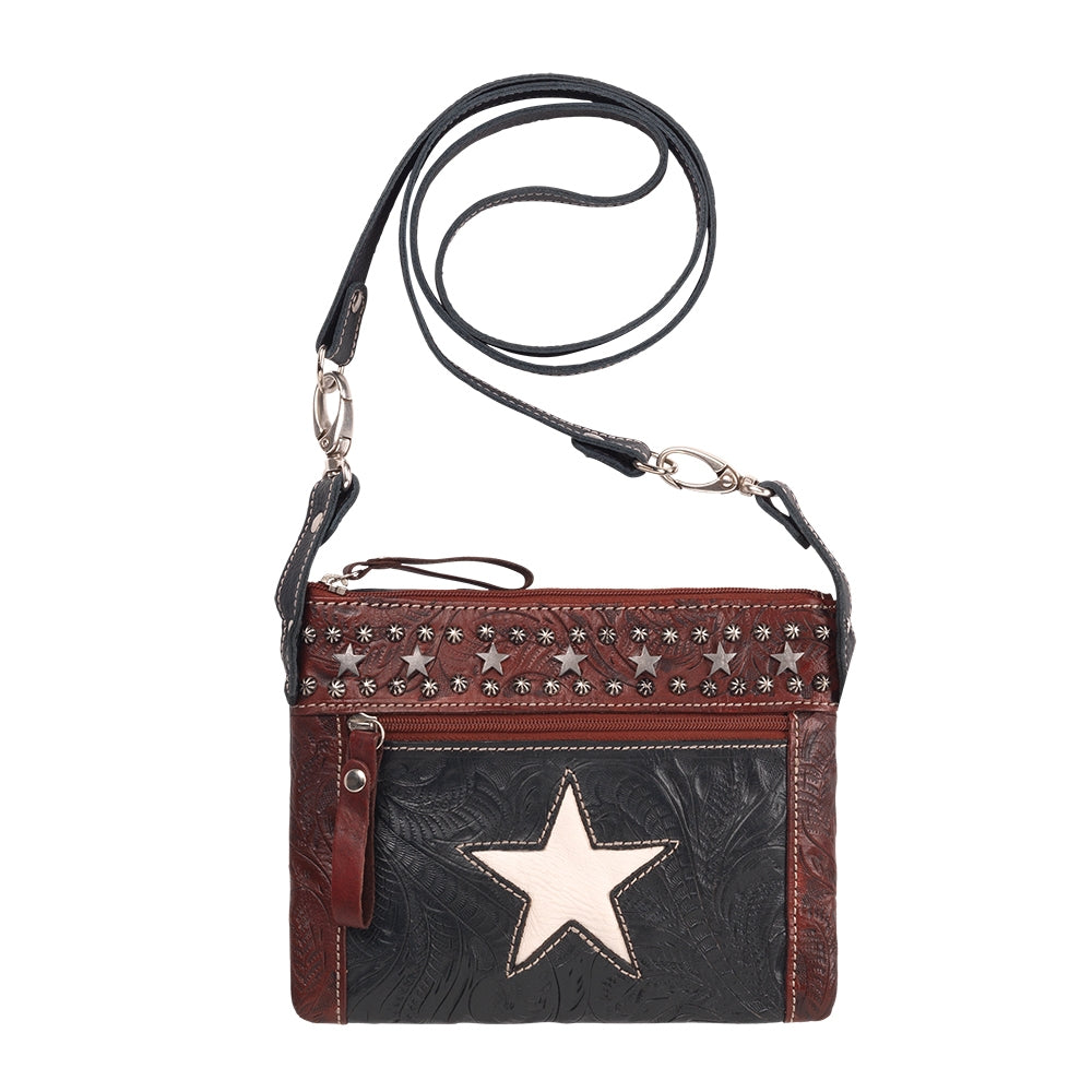 American West Trail Rider Crossbody/Hip Bag with Detachable Stap