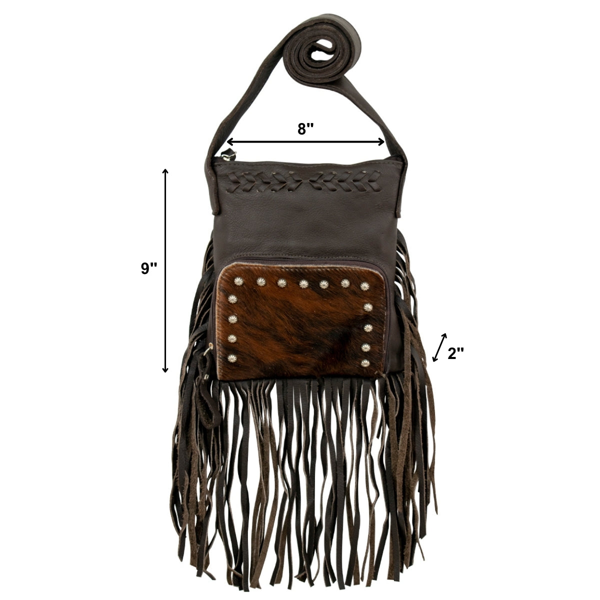 American West Fringed Cowgirl Crossbody with Fringe