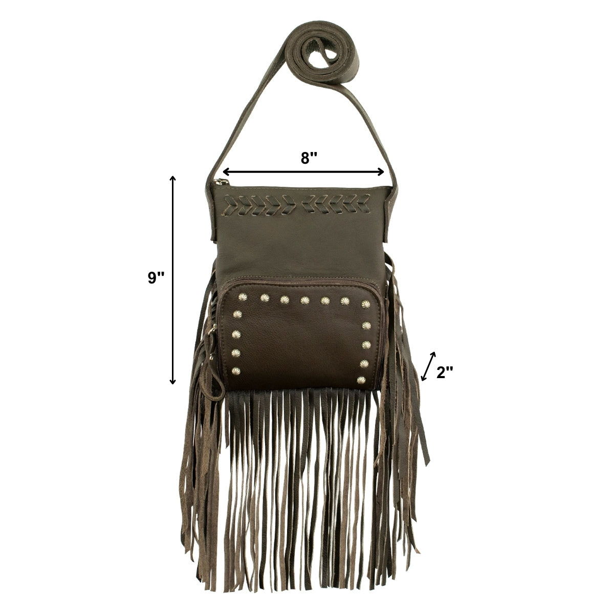 American West Fringed Cowgirl Crossbody with Fringe