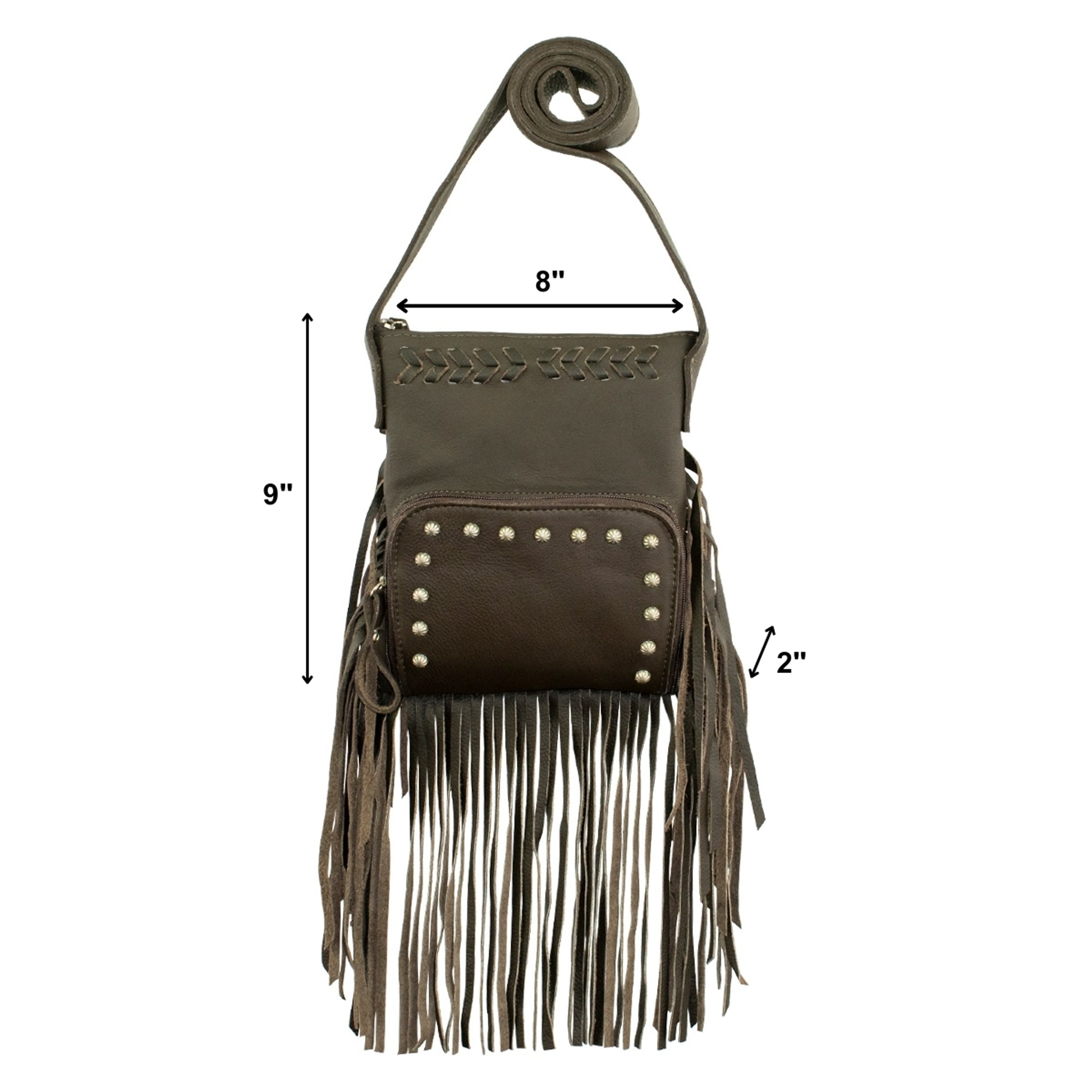 American West Fringed Cowgirl Crossbody with Fringe