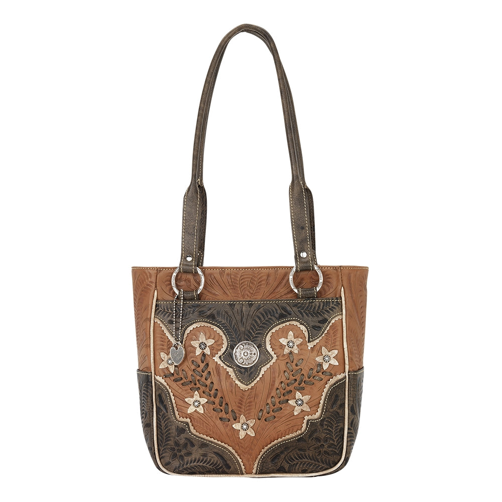 American West Desert Wildflower Zip Top Bucket Tote