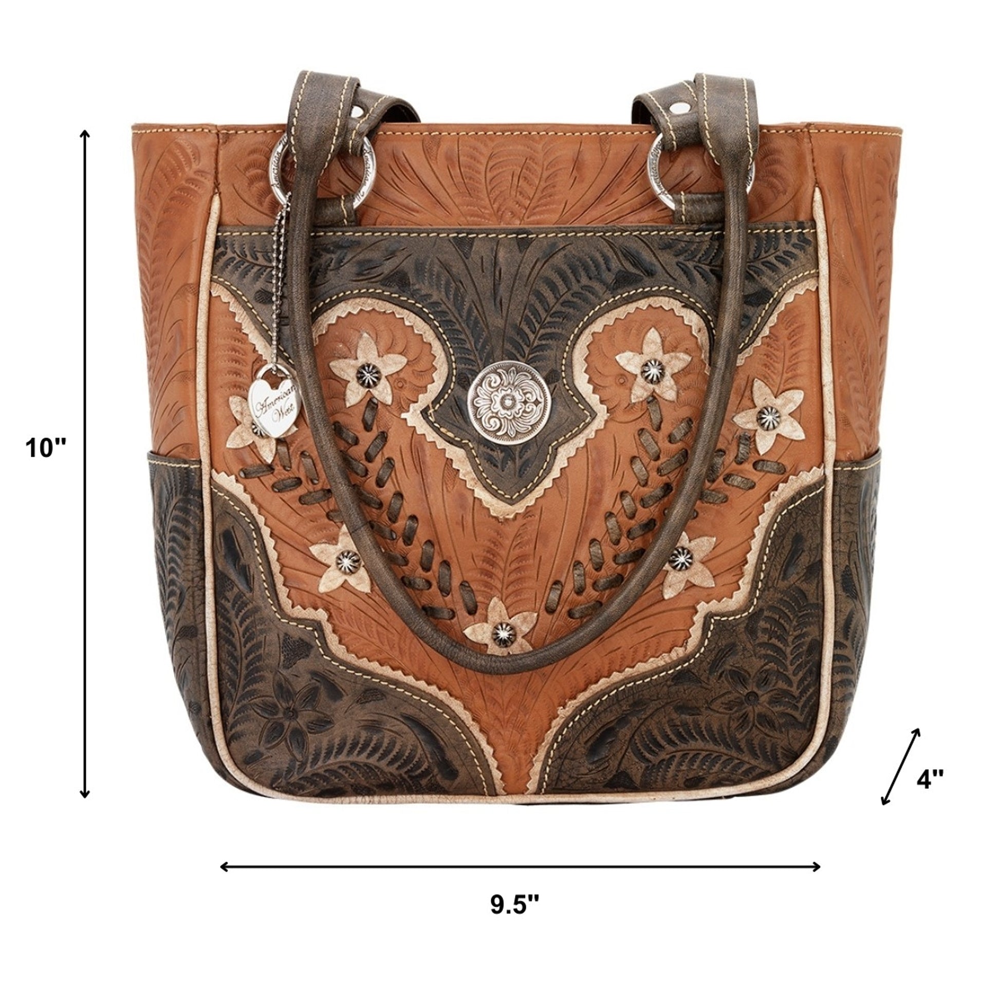 American West Desert Wildflower Zip Top Bucket Tote