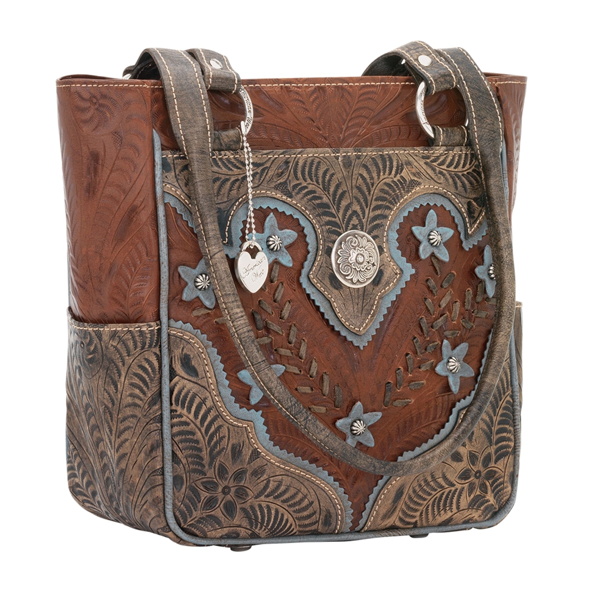 American West Desert Wildflower Zip Top Bucket Tote