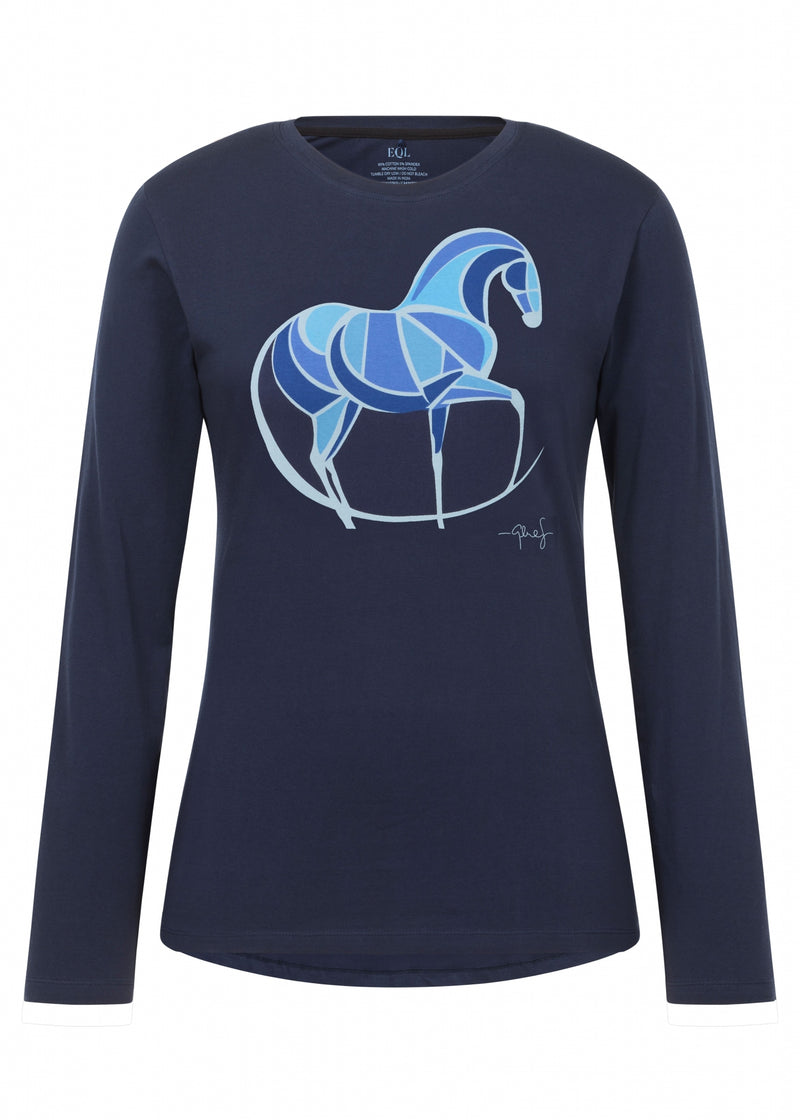 Kerrits Mosaic Horse LS Tee