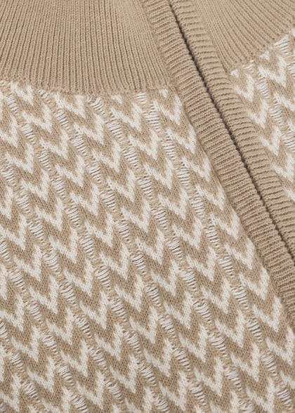 Kerrits Quarter Zip Herringbone Sweater