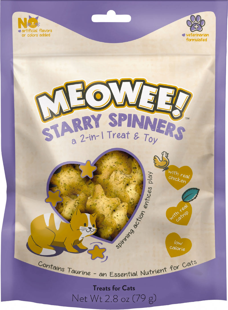 Meowee! Starry Spinners 2 In 1 Cat Treat And Toy