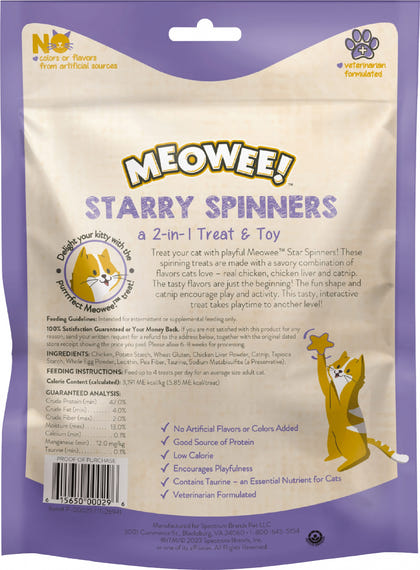 Meowee! Starry Spinners 2 In 1 Cat Treat And Toy