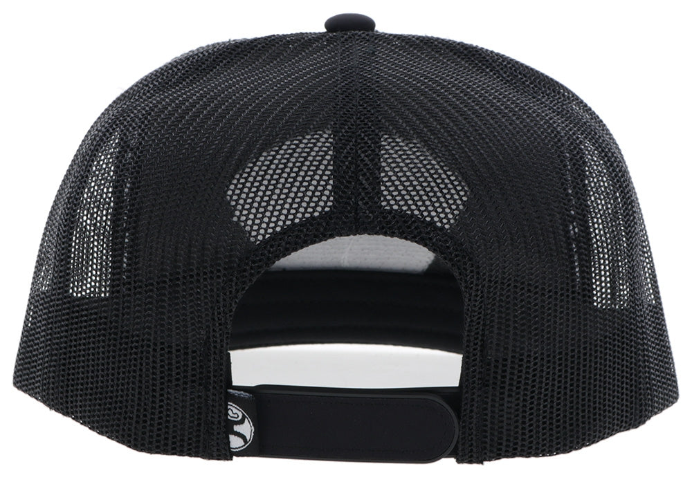 Hooey Cavvy 5-Panel Trucker Hat with Patch Black