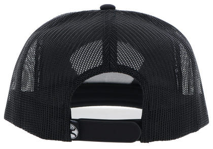 Hooey Cavvy 5-Panel Trucker Hat with Patch Black