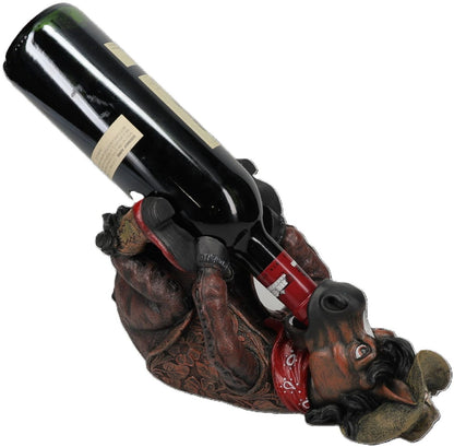 Tough1 Cowboy Horse Wine Bottle Holder