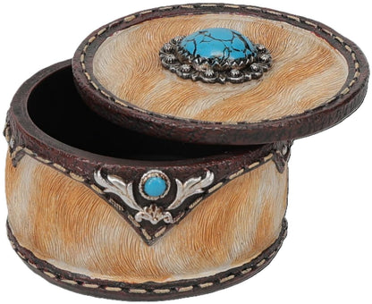 Tough1 Cowhide Trinket Box