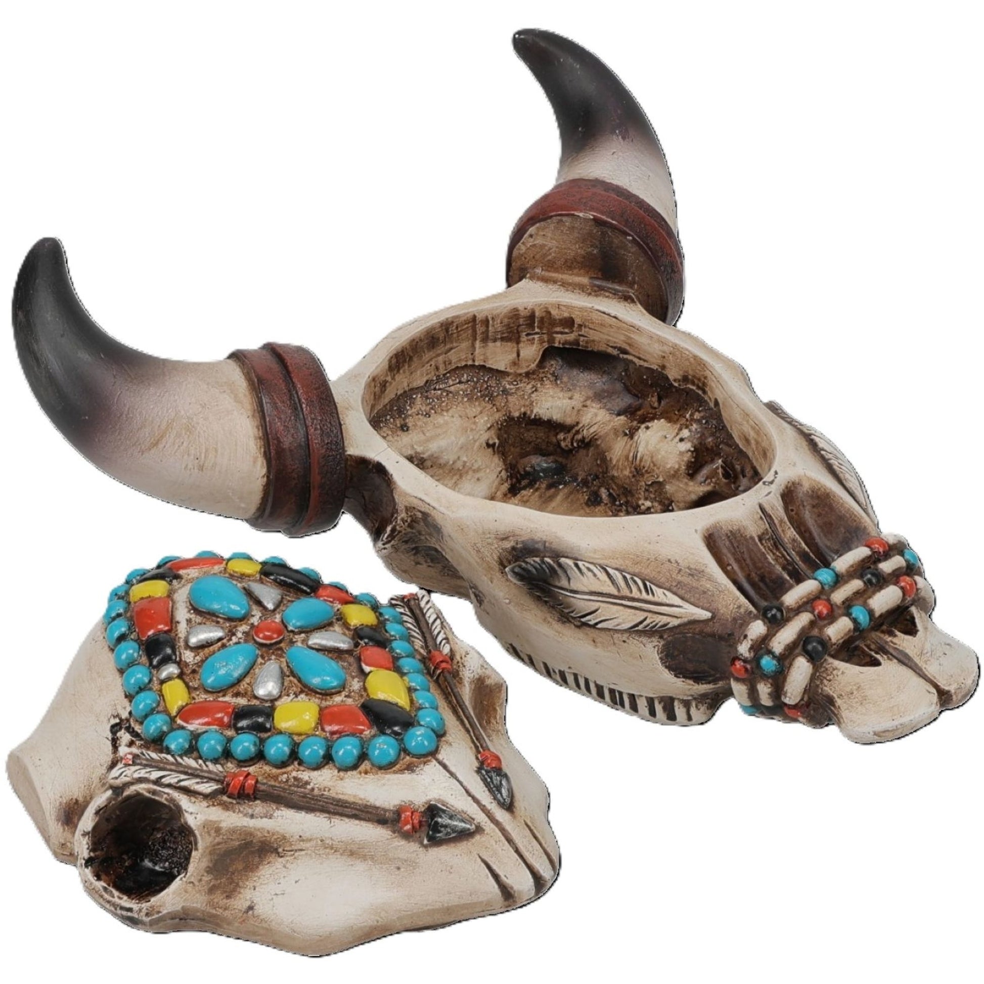 Tough1 Skull and Arrows Trinket Box