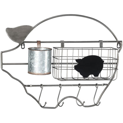 Gift Corral Pig Wall Organizer
